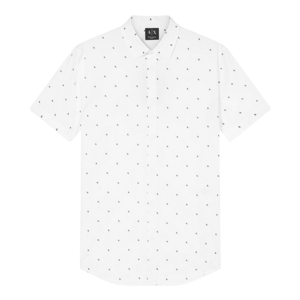 Armani Exchange All Over Print Short Sleeve Shirt