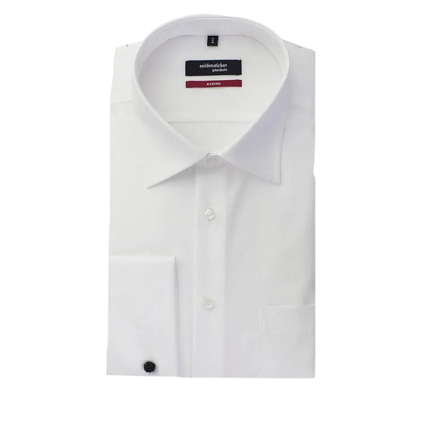 Seidensticker Splendesto Double Cuff Shirt for Men in White