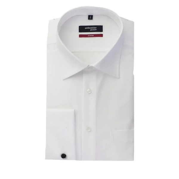 Seidensticker Splendesto Double Cuff Shirt in White