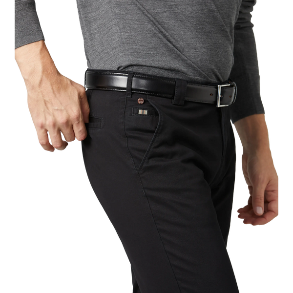Meyer Roma Soft Cotton Chino In Black for Men