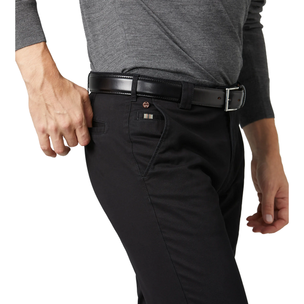 Meyer Roma Soft Cotton Chino In Black