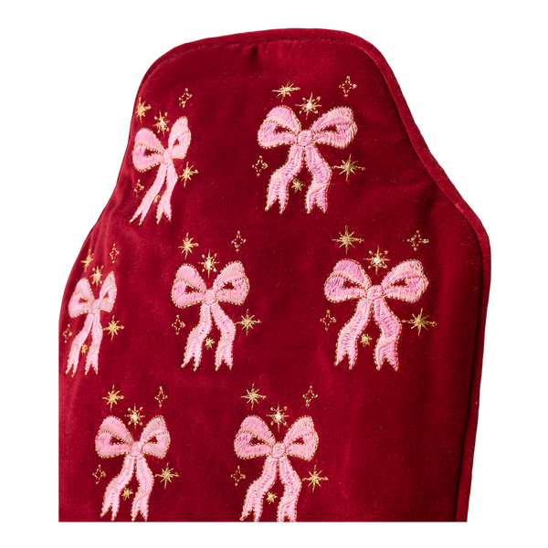Elizabeth Scarlett Dazzling Bows Velvet Hot Water Bottle