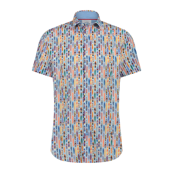 A Fish Named Fred Short Sleeve Surfboard Shirt for Men