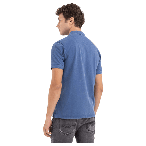 Replay Garment Dyed Cotton Polo Shirt