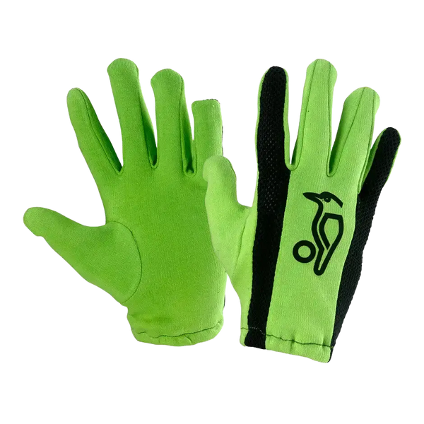 Kookaburra Full Glove batting Inners for Adults and Kids in Black and Green
