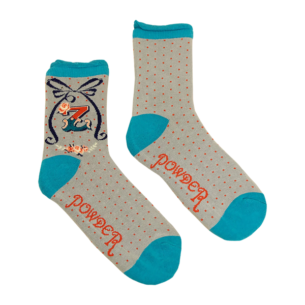 Powder A-Z Ankle Socks for Women