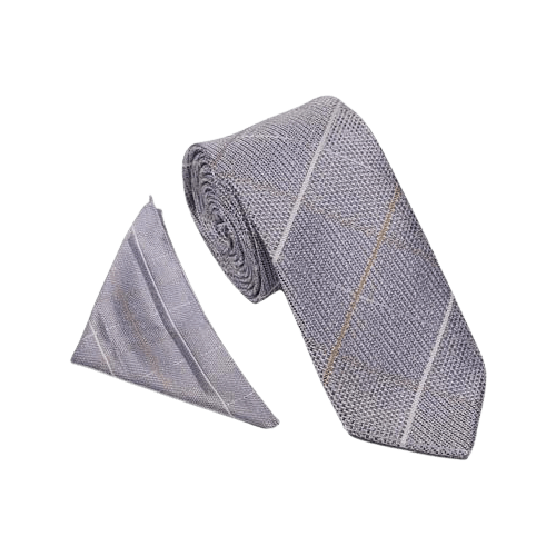 William Turner Occasion Tweed Check Tie and Pocket Square Set