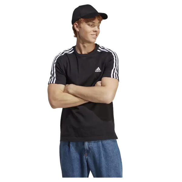 Adidas Essentials Single Jersey 3-Stripes T-Shirt for Men