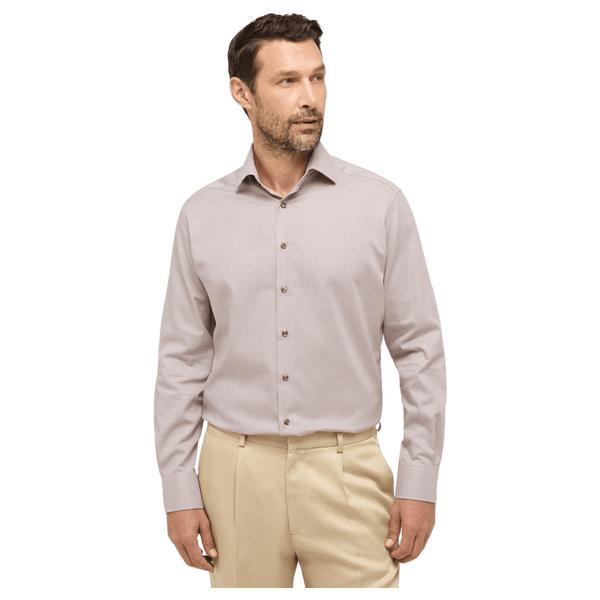 Eterna Houndstooth Formal Long Sleeve Shirt