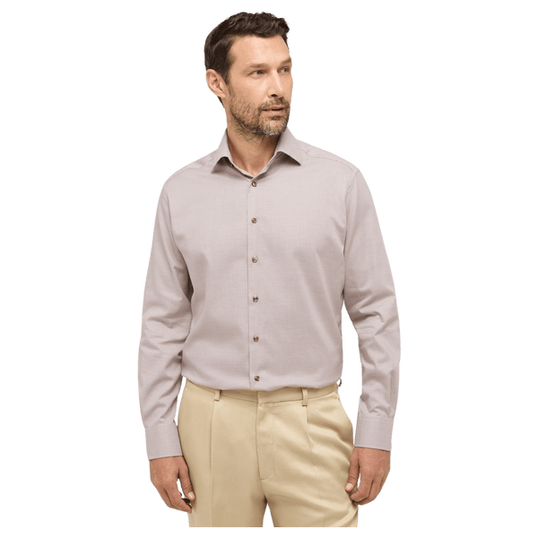 Eterna Houndstooth Formal Long Sleeve Shirt for Men