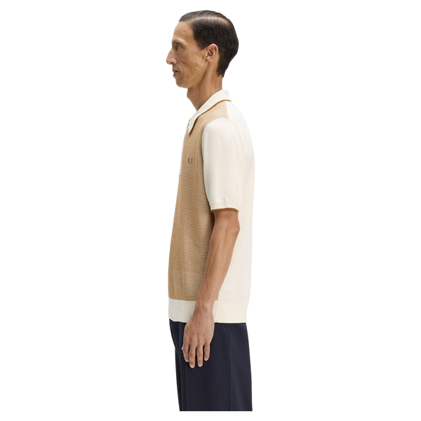 Fred Perry Tonic Waffle Knitted Polo Shirt