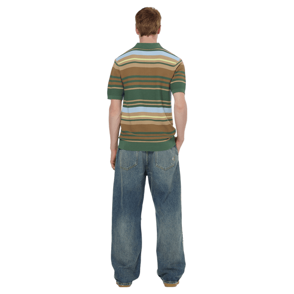 Scotch & Soda Structured Knitted Striped Polo