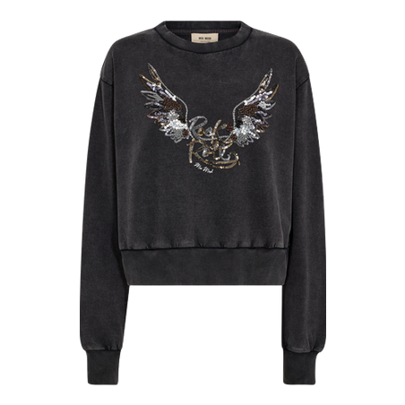 Mos Mosh Cosette O-Neck Long Sleeve Deco Sweatshirt