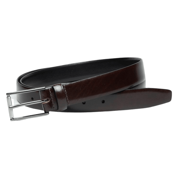 Ibex Feather Edge 30mm Gunmetal Buckle Leather Belt for Men