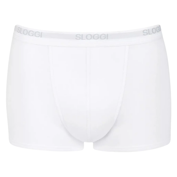 Sloggi Mens Basic 2 Pack Short Set in White