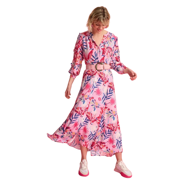 POM Amsterdam Botanical Pink Dress for Women