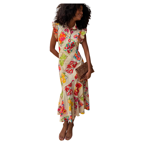 Never Fully Dressed Fruit Sticker Remi Dress