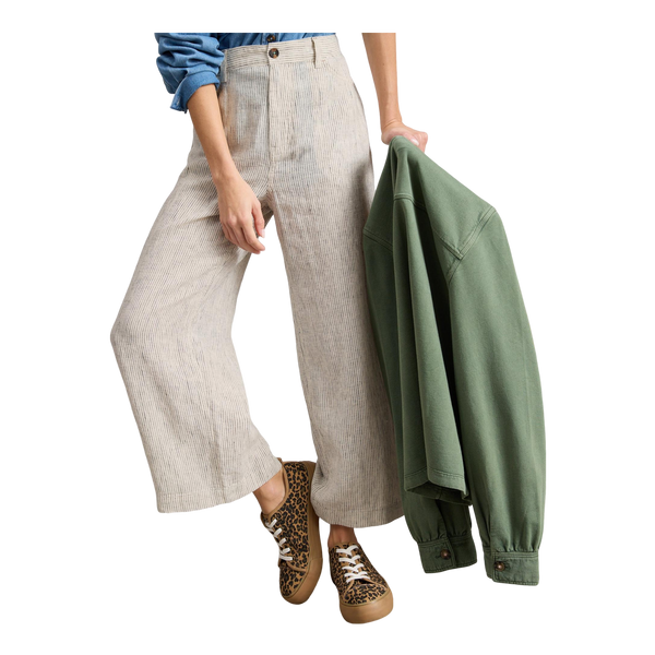 White Stuff Tia Linen Wide Leg Crop