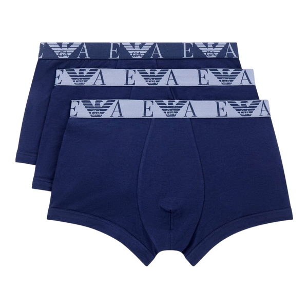 Emporio Armani 3 Pack Boxer Briefs with Bold Monogram Logo