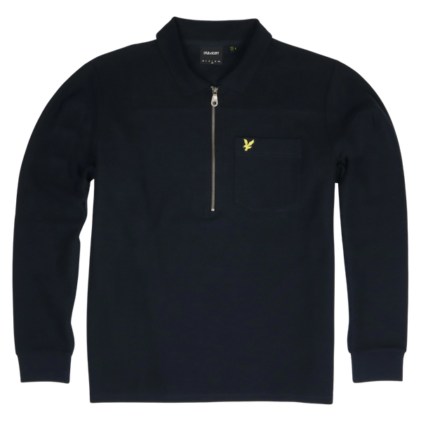 Lyle & Scott Crest Textured Quarter Zip for Men