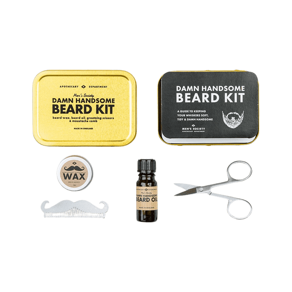 Men's Society 'Damn Handsome' Beard Grooming Kit for Men