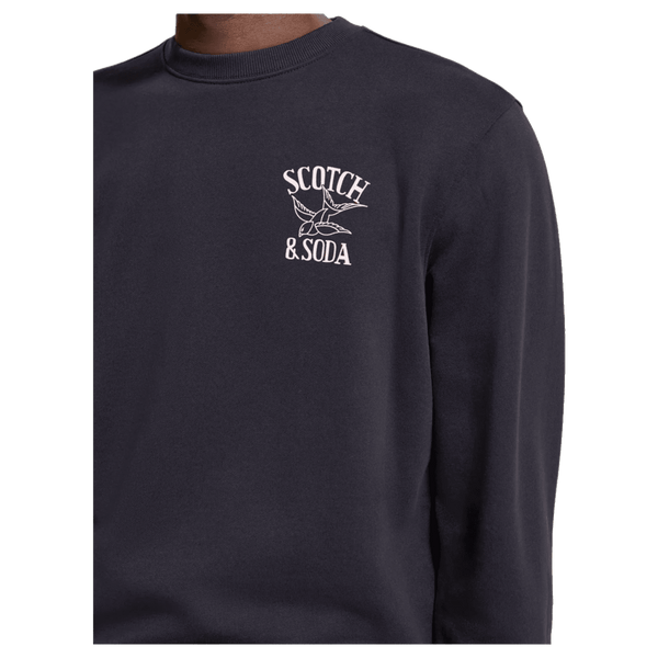 Scotch & Soda Left Chest Artwork Sweatshirt