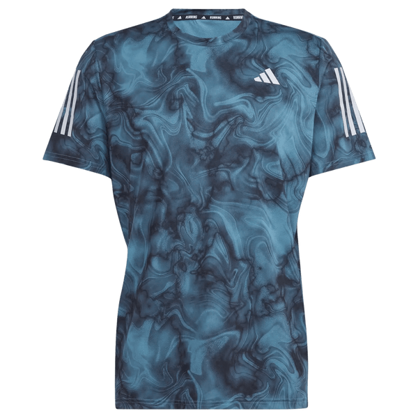 Adidas Own The Run All Over Print Tee for Men