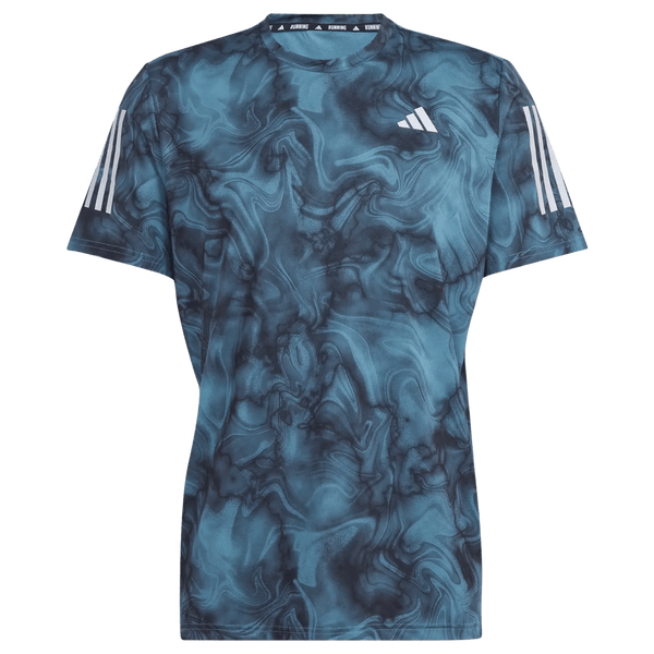 Adidas Own The Run All Over Print Tee