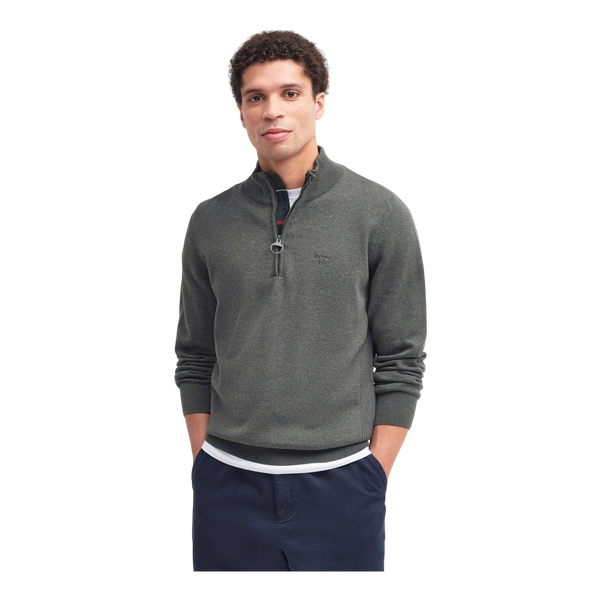 Barbour Cotton Half Zip Knitted Jumper