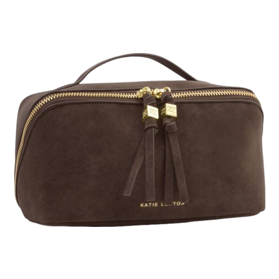 Katie Loxton Soho Medium Suedette Makeup And Wash Bag