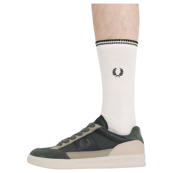 Fred Perry B440 Textured Leather Trainers for Men