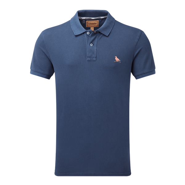 Schoffel St Ives Garment Dyed Short Sleeve Polo Shirt
