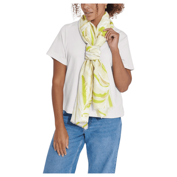 Katie Loxton Palm Leaf Foil Printed Scarf for Women