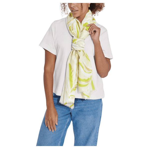 Katie Loxton Palm Leaf Foil Printed Scarf