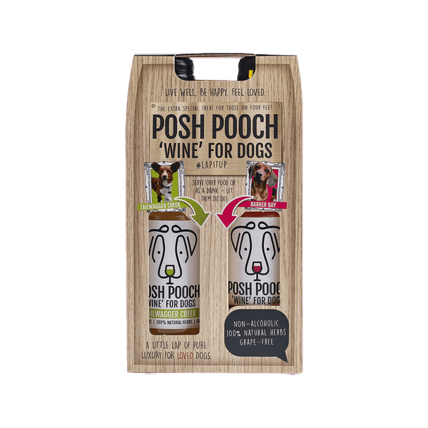 Woof & Brew Posh Pooch Rose Dog Wine Duo Pack