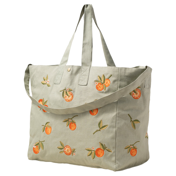 Elizabeth Scarlett Orange Blossom Cotton Carryall