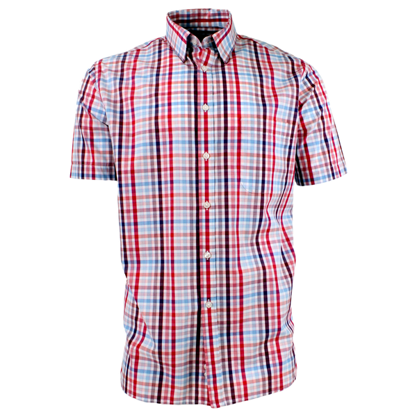Viyella Multi Check Short Sleeve Shirt for Men