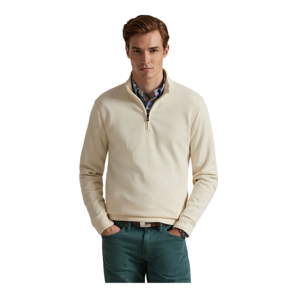 Polo Ralph Lauren Double-Knit Mockneck Half Zip Pullover