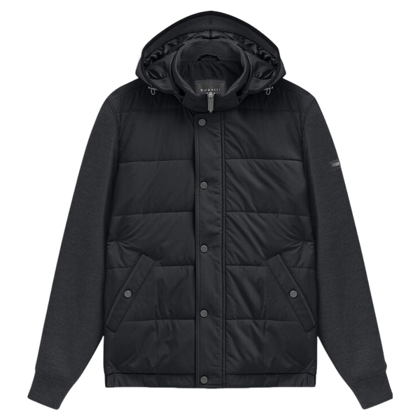 Bugatti Hooded Knit Hybrid Jacket