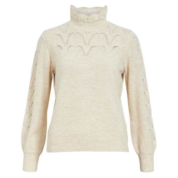 Object Pivi High Neck Knit Pullover for Women