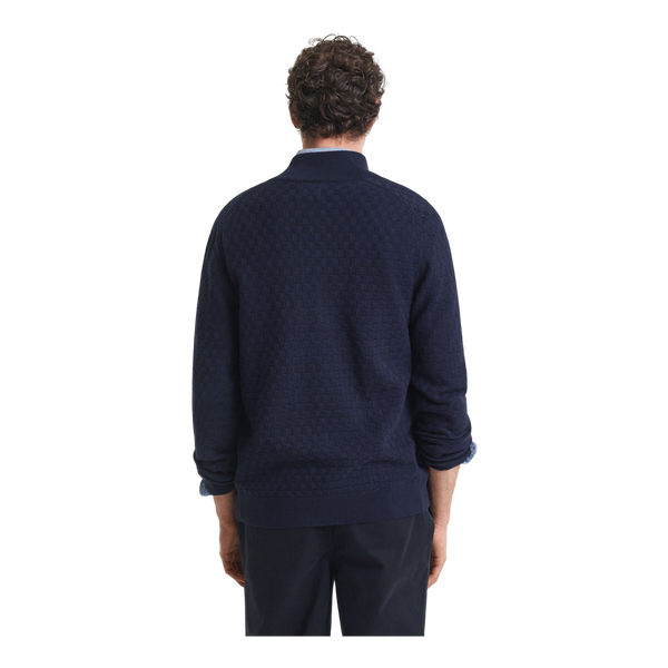 GANT Micro Texture Full Zip Sweater