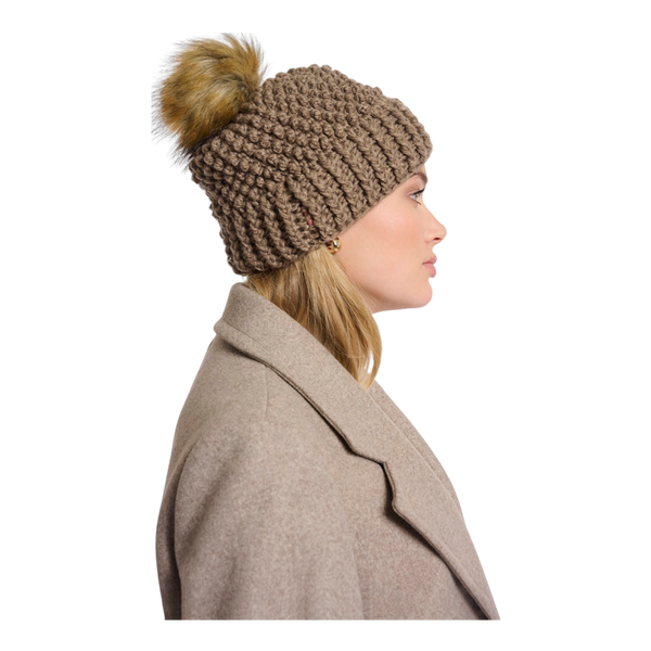 Rino & Pelle Faux Fur Detachable Pompon