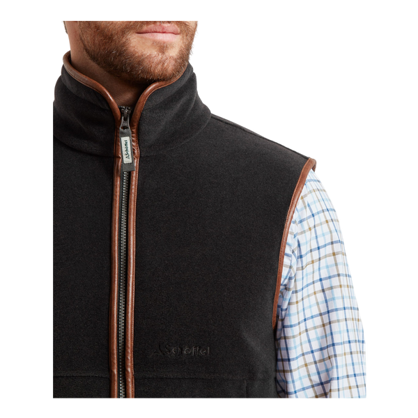 Schoffel Oakham Fleece Gilet in Gunmetal