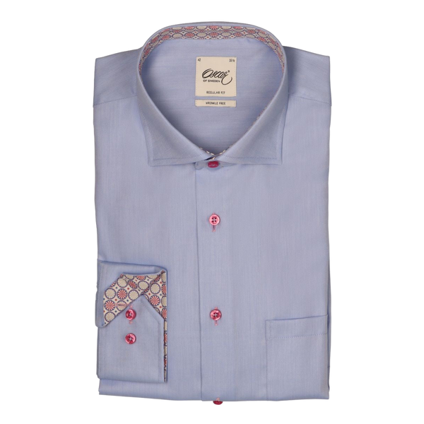 Oscar Formal Shirt With Pink Trim