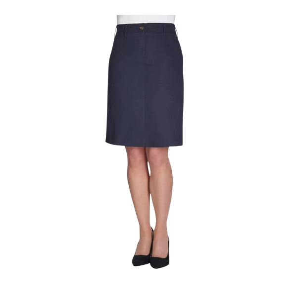 Austin Chino Skirt in Navy