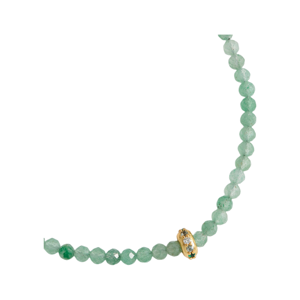 Estella Bartlett Aventurine Cz Disc Amelia Bracelet