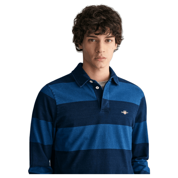 GANT Striped Long Sleeve Rugby Shirt