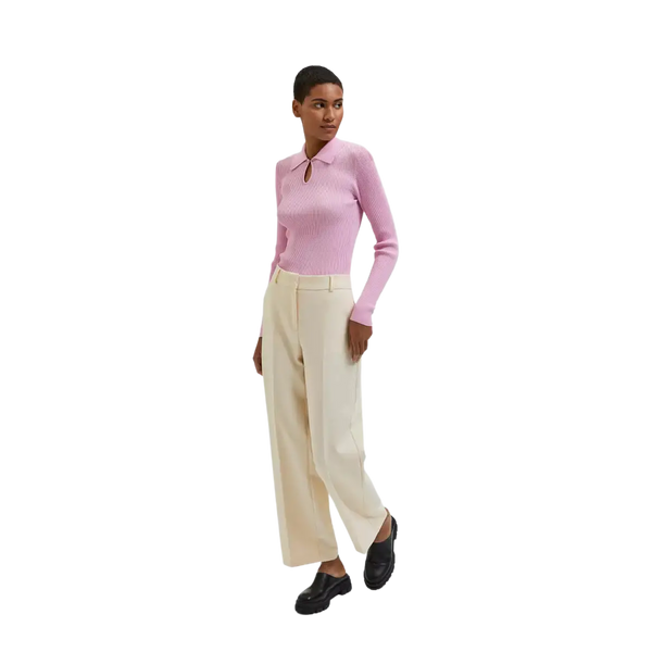 Selected Femme Long-Sleeved Knitted Top Jumper for Women