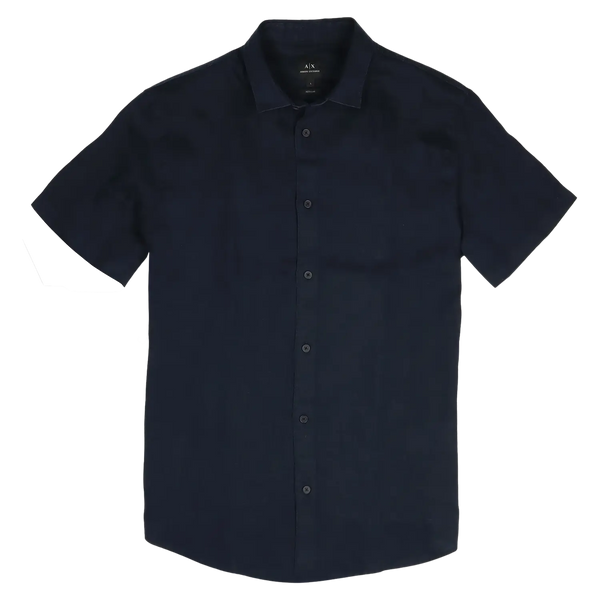 Armani Exchange Linen Short Sleeve Shirt for Men