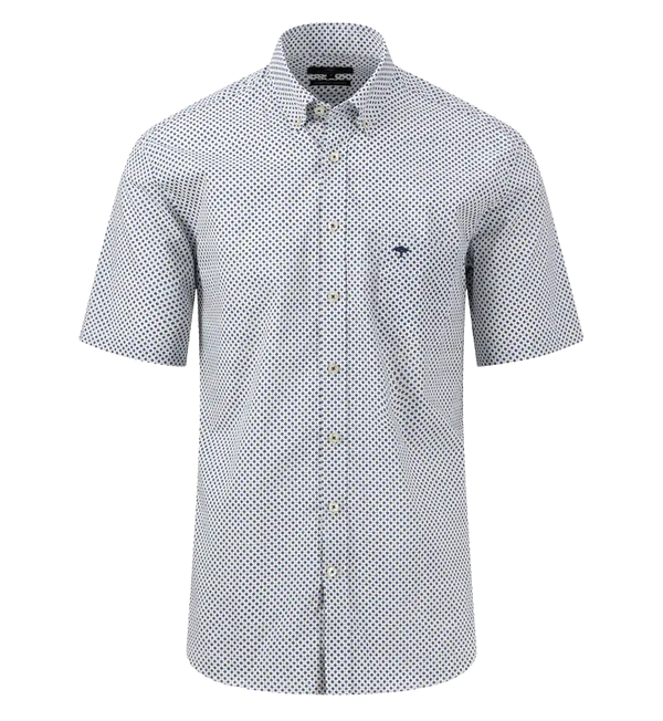 Fynch-Hatton Short Sleeve Pattern Shirt for Men